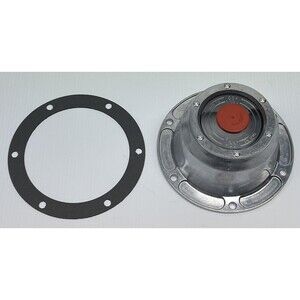 HUB CAP 3434195 OIL BATH 6 HOLE BOLT ON STEER AXLE ALUMINIUM WITH CAP PLUG